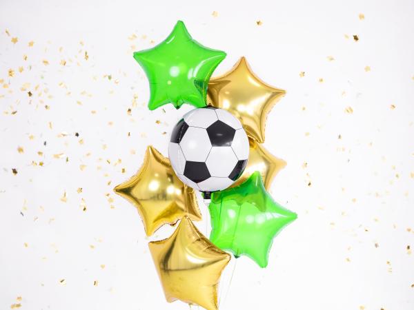 Folienballon rund - Fußball - ø 43cm